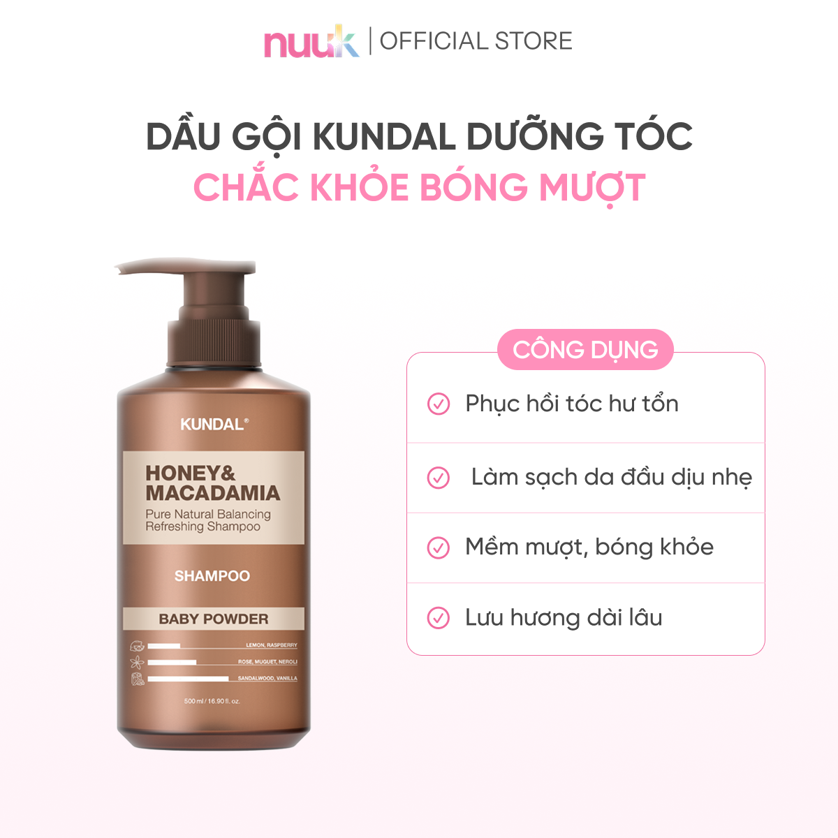 Dầu Gội Phục Hồi Tóc Kundal Honey Macadamia 2 Dầu Gội Phục Hồi Tóc Kundal Honey Macadamia - Ảnh 2