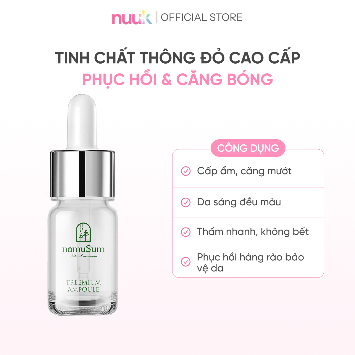 Serum Phục Hồi Tinh Chất Thông Đỏ namuSum 2 Serum Phục Hồi Tinh Chất Thông Đỏ namuSum - Ảnh 2