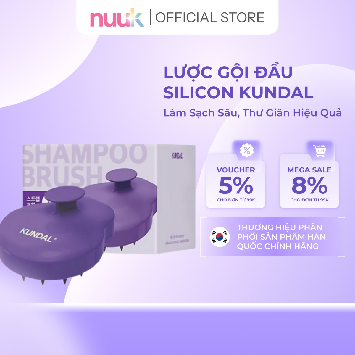 Lược Gội Đầu Massage Silicon