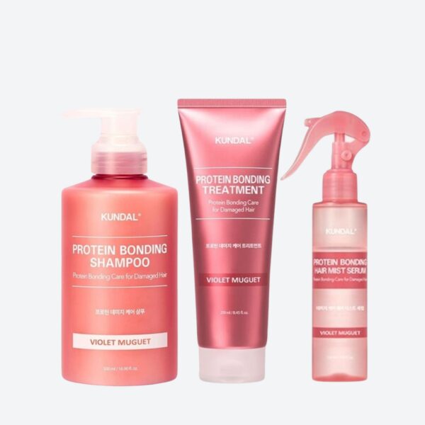 Set Dưỡng Tóc Chuyên Sâu 4 Món Kundal Protein Bonding Nuôi Dưỡng Tóc Khỏe Đẹp