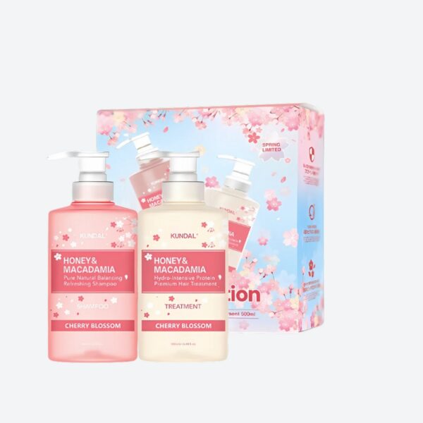 Set Gội Xả Mượt Tóc Kundal Honey Macadamia