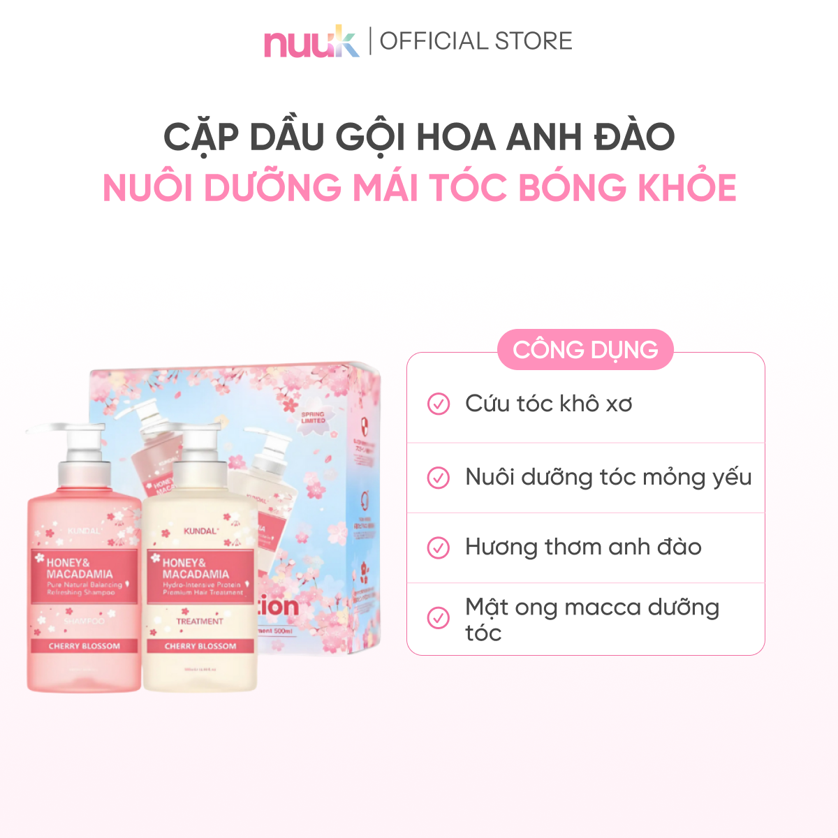 Set Gội Xả Mượt Tóc Kundal Honey Macadamia 2 Set Gội Xả Mượt Tóc Kundal Honey Macadamia - Ảnh 2