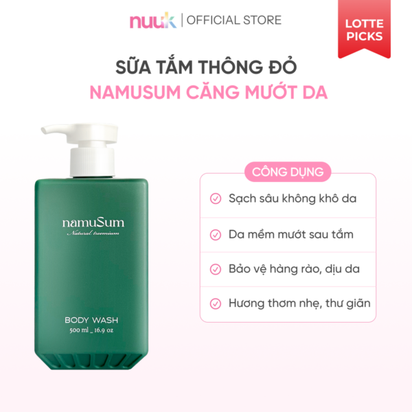 sua tam diu nhe tinh chat thong do namusum