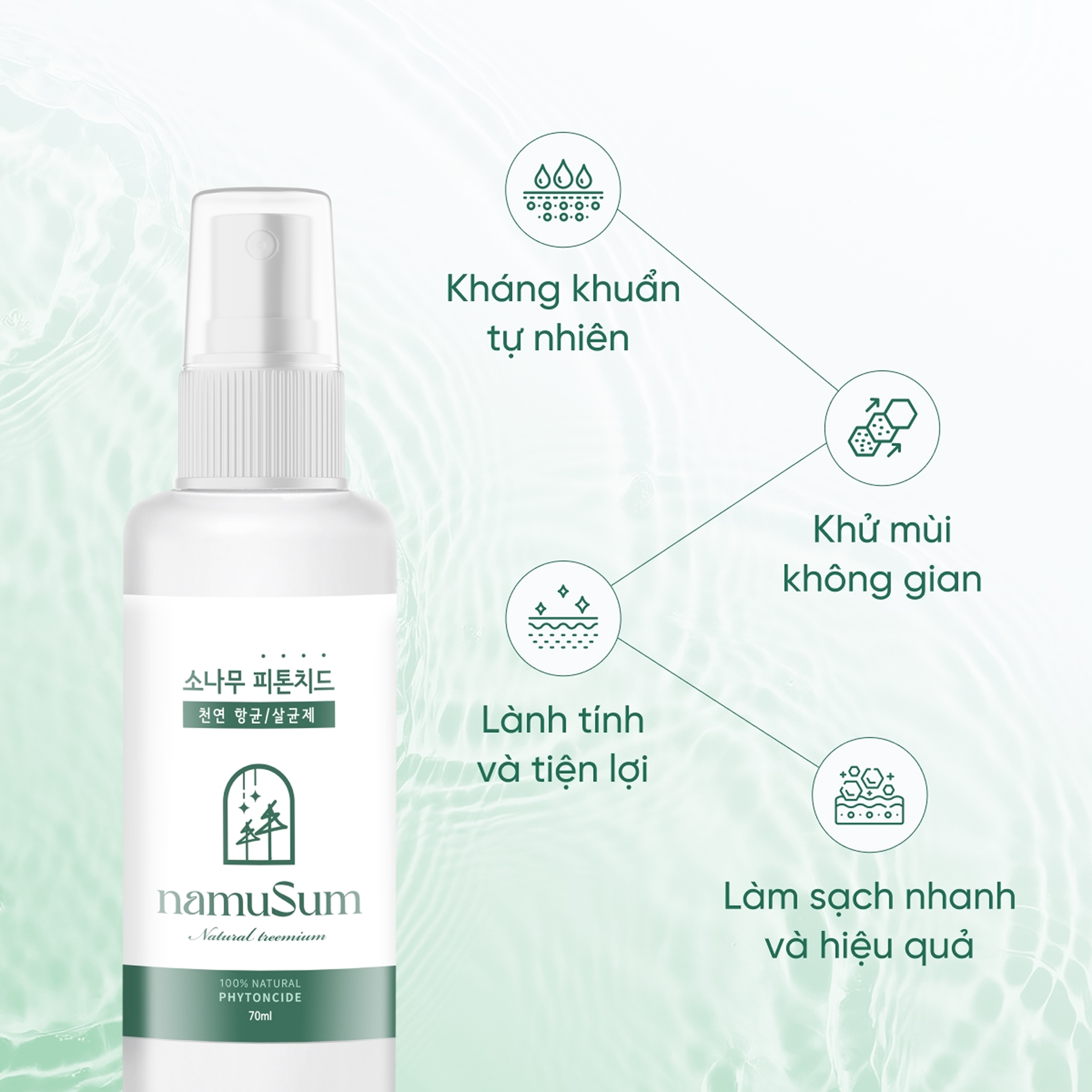 Xịt Vệ Sinh Đa Năng Tinh Chất Thông Đỏ namuSum 5 Xịt Vệ Sinh Đa Năng Tinh Chất Thông Đỏ namuSum - Ảnh 5