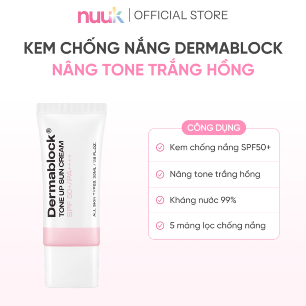 kem chong nang dermablock tone up sunscreen