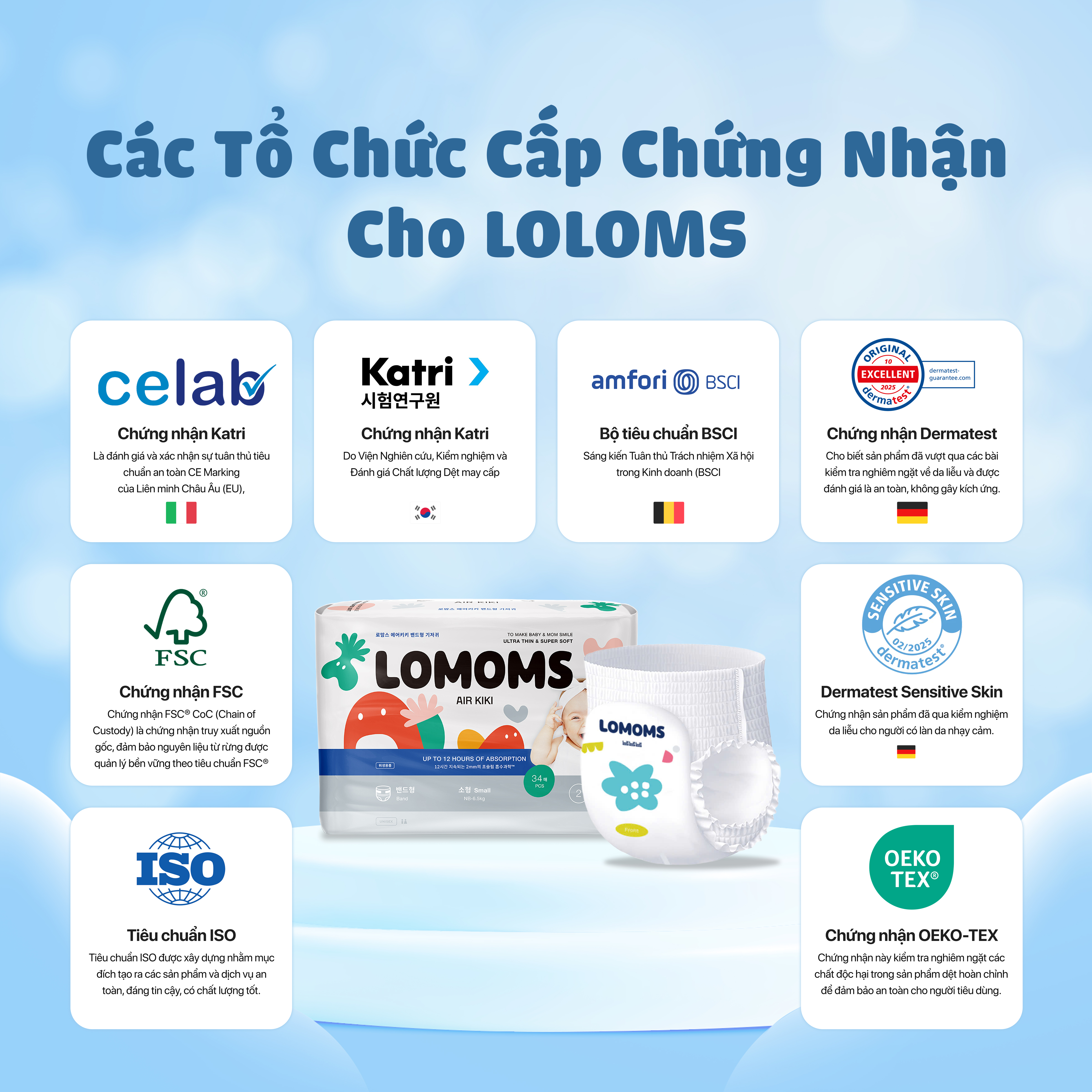 Bỉm Lomoms Air Kiki - Bỉm Dán & Bỉm Quần Đủ Size 10 Bỉm Lomoms Air Kiki - Bỉm Dán & Bỉm Quần Đủ Size - Ảnh 10