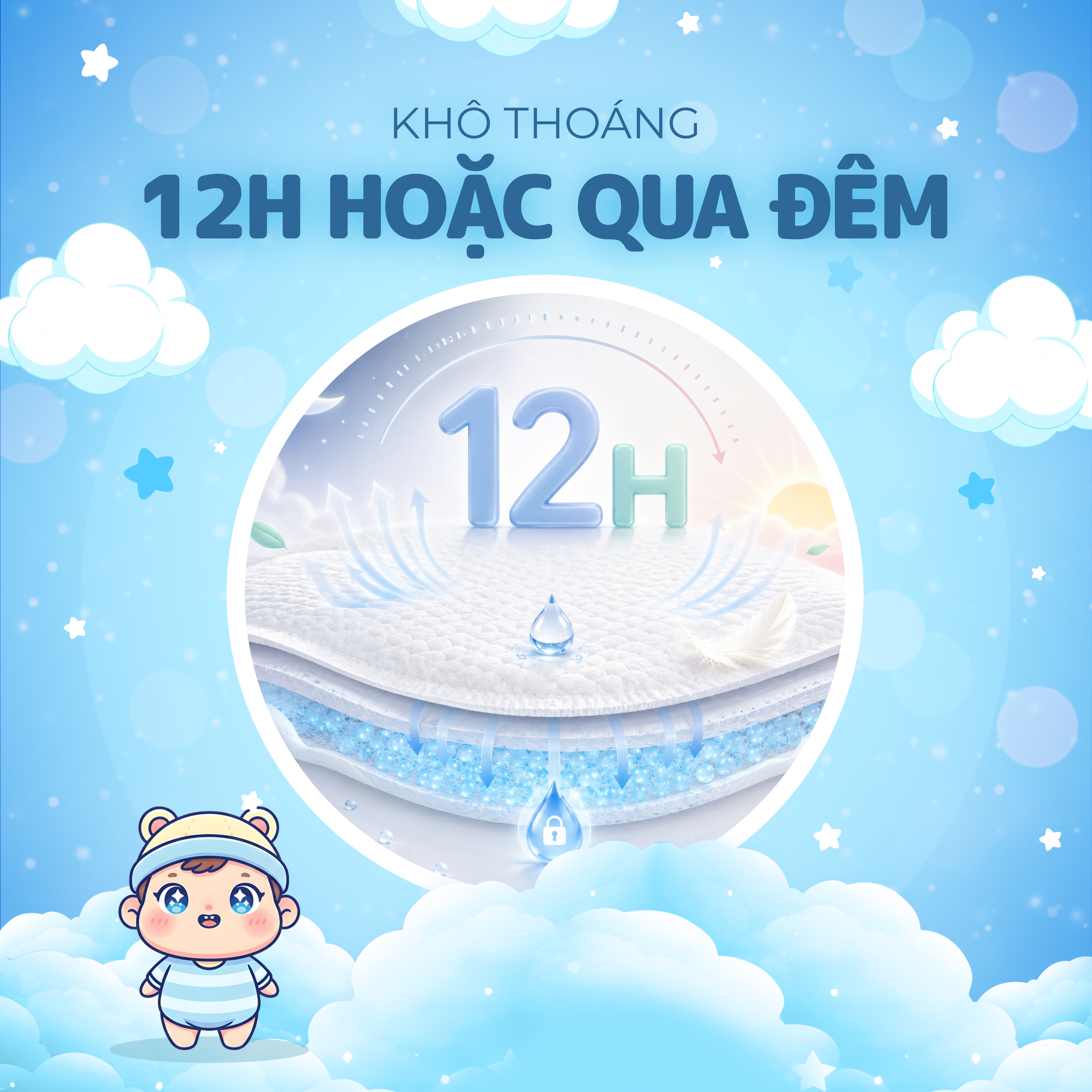 Bỉm Quần Đêm Lomoms Bam Bam Bam 5 Bỉm Quần Đêm Lomoms Bam Bam Bam - Ảnh 5