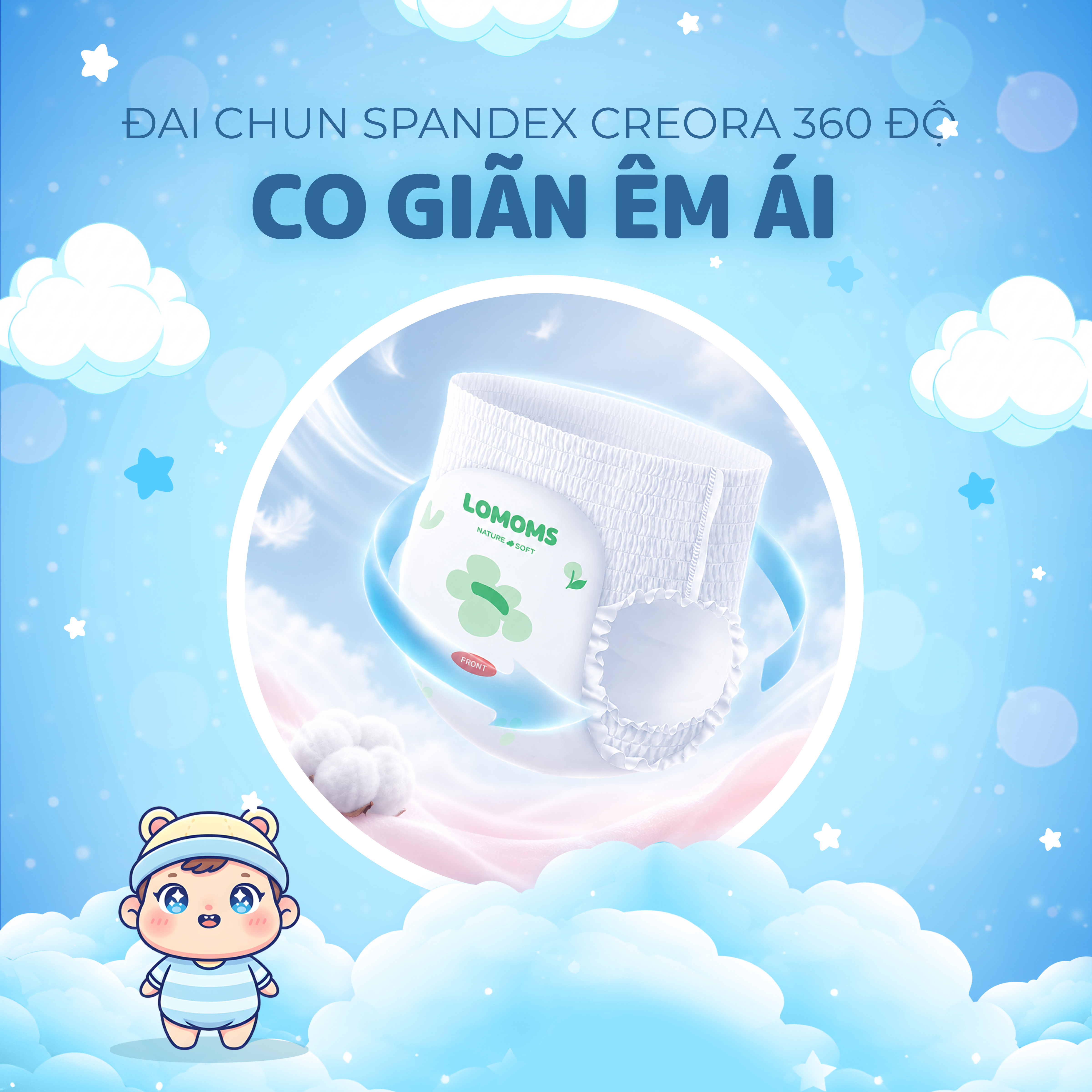 Bỉm Quần Lomoms Nature Soft Cao Cấp 5 Bỉm Quần Lomoms Nature Soft Cao Cấp - Ảnh 5