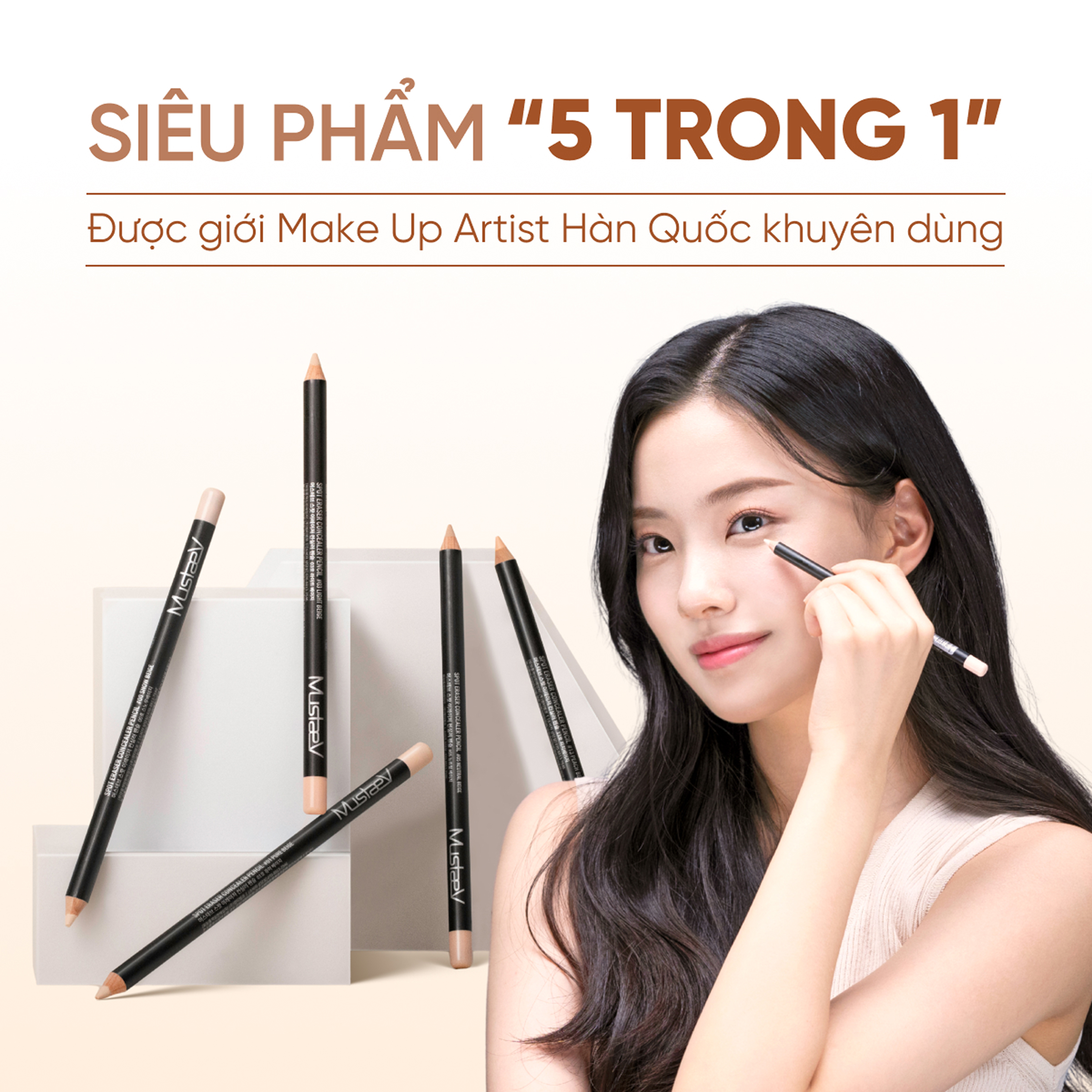 Bút Chì Che Khuyết Điểm Mustaev Spot Eraser 3 Bút Chì Che Khuyết Điểm Mustaev Spot Eraser - Ảnh 3