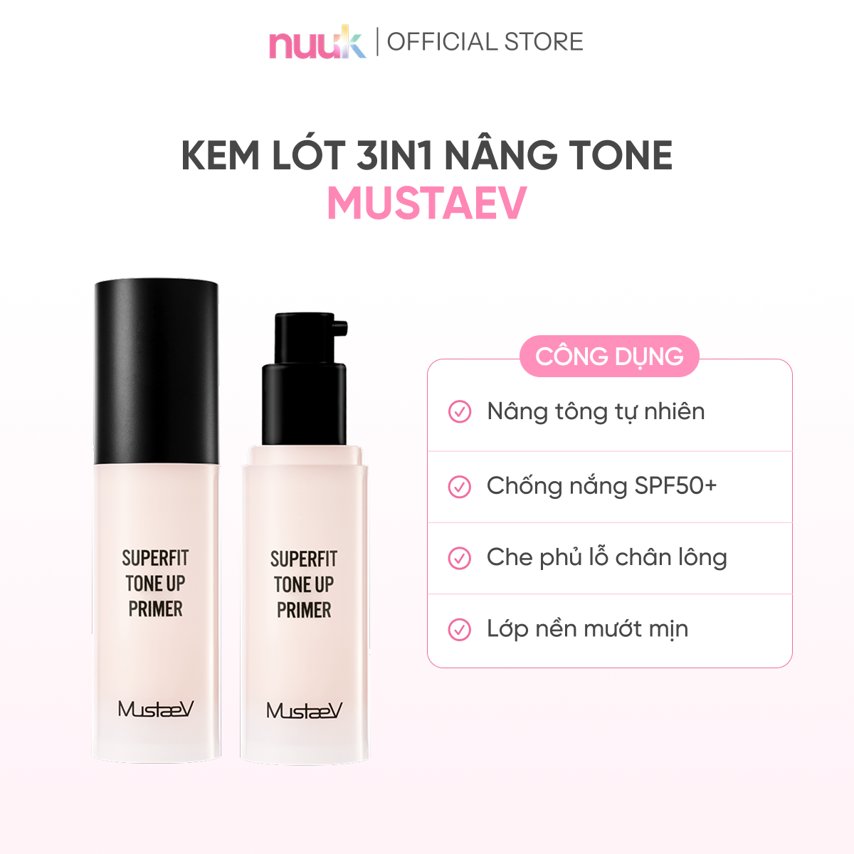 Kem Lót Mustaev Superfit Tone Up Primer 2 Kem Lót Mustaev Superfit Tone Up Primer - Ảnh 2